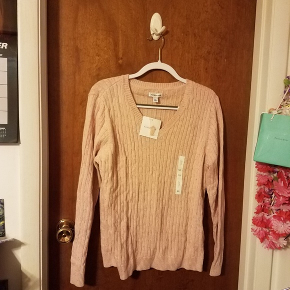 Croft & Barrow Cable Knit Sweater - Picture 3 of 5